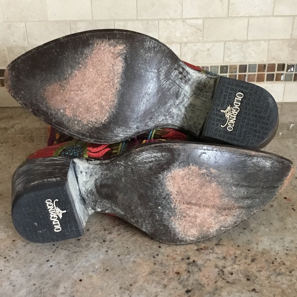 Old Gringo Tiegan Embroidered Western Cowboy Cowgirl Boots Vesuvio Brass - Picture 14 of 16